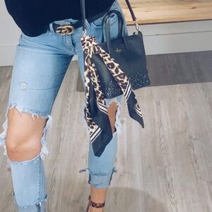SHEIN Cheetah Scarf